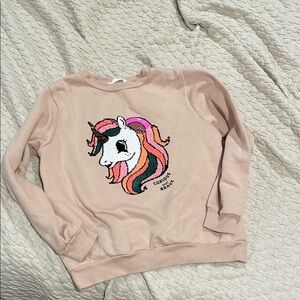 H&M Kids Unicorn Sweater - Pink and Multicolor